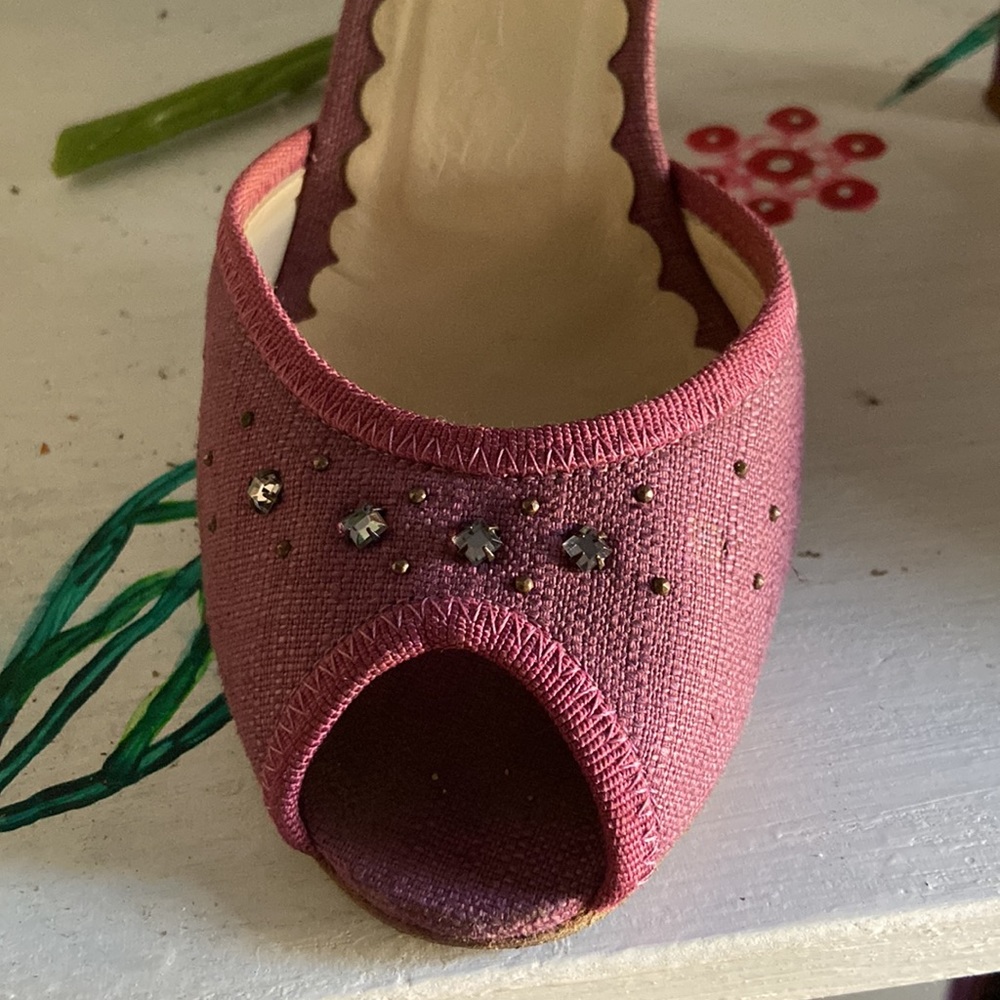 Marc Jacobs Pink Peep-Toe Ankle-Strap Heels - Picture 4 of 15